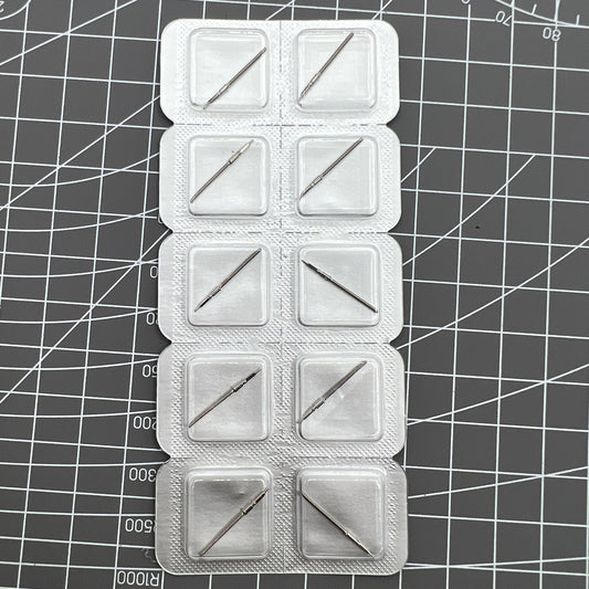 Watch winding stem for Swiss ETA 2824 movement, precise fit for reliable time adjustment.