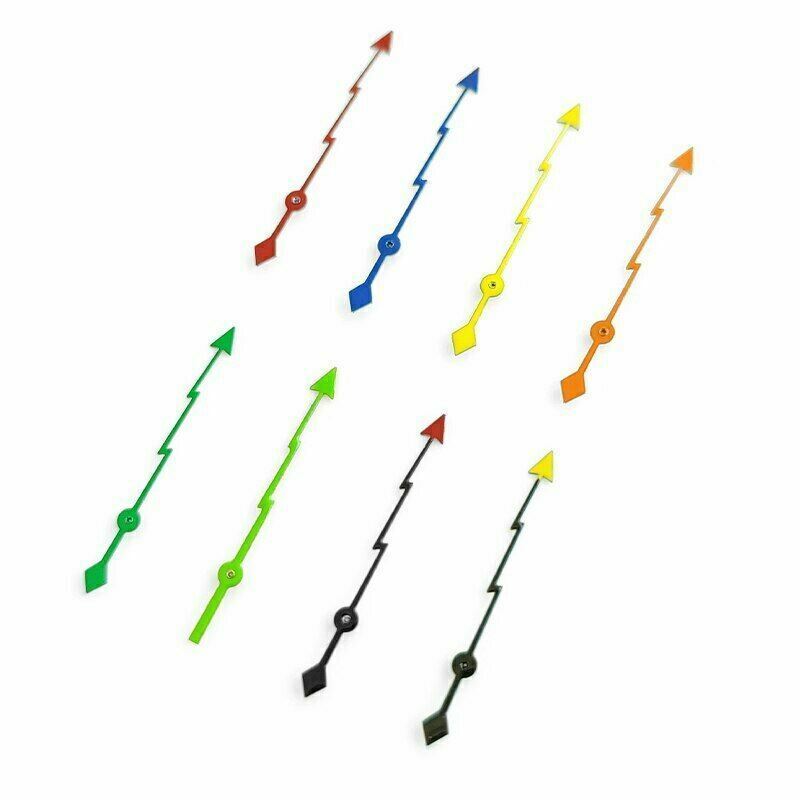 Lightning-style second hands for SKX007 and SKX009 watches, non-luminous, precision fit.