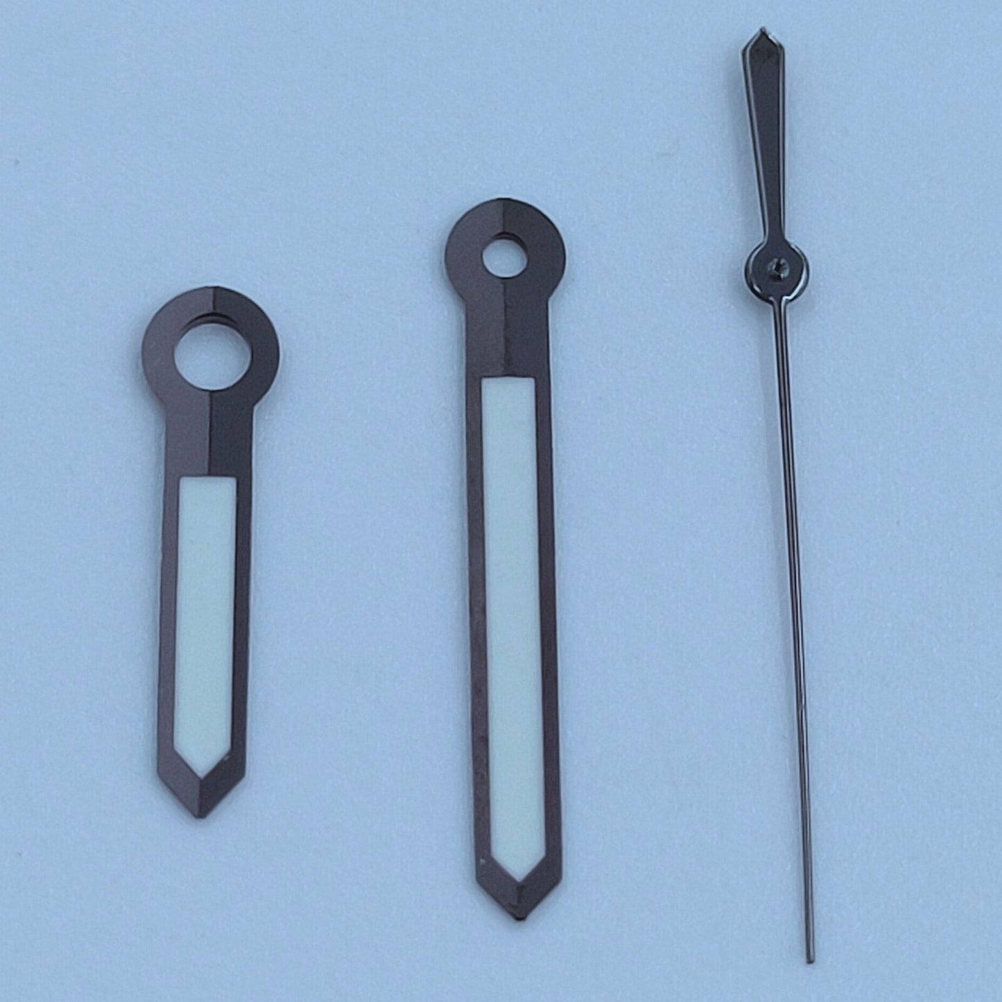 13 mm polierte schwarze Zierleiste, weiß lackierte grüne Leuchtzeiger für NH35 NH36