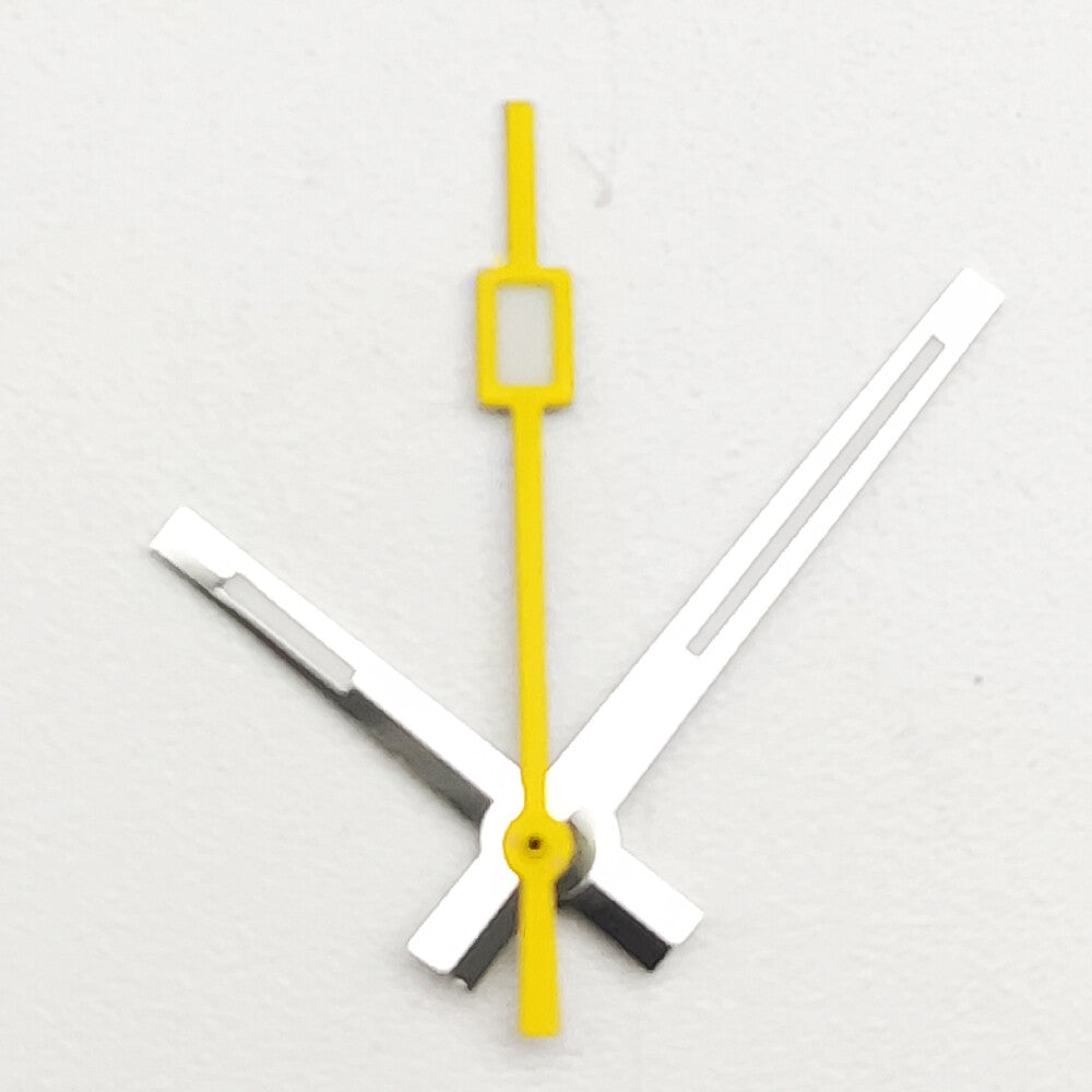 Green luminous watch hands set by A104 for NH35A/NH36A movement, sized 8.5x12.5x13mm, precise fit.