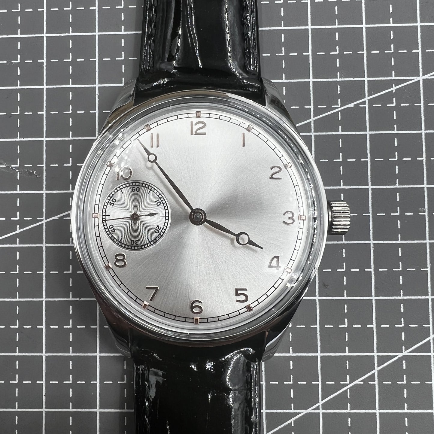 42mm Men Watch Seagull ST3600 Manual Chain Up Mechanical Movement