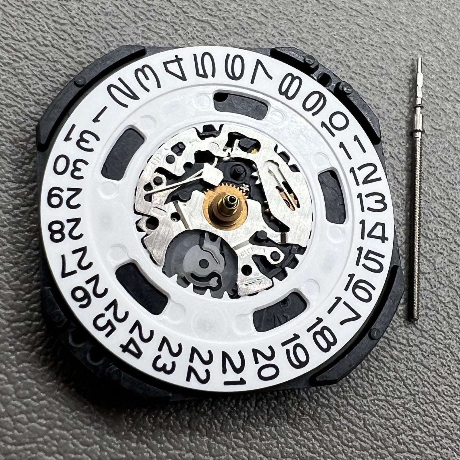 Seiko 7N42C quartz watch movement showcasing precise Japanese craftsmanship and reliable timekeeping.