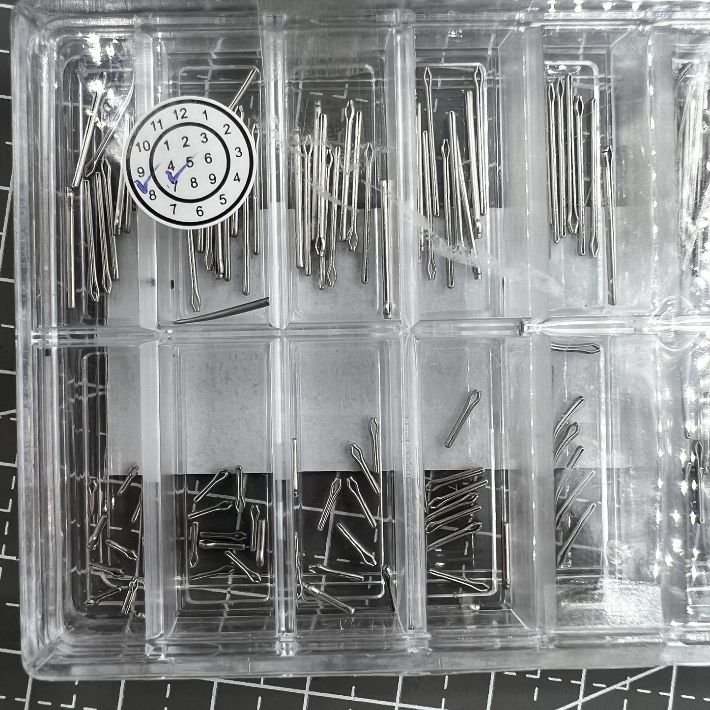 10PCSx18 Durchmesser 0,8 mm Edelstahl Open End Pins Kit Pins Größe von 4 ~ 21 mm