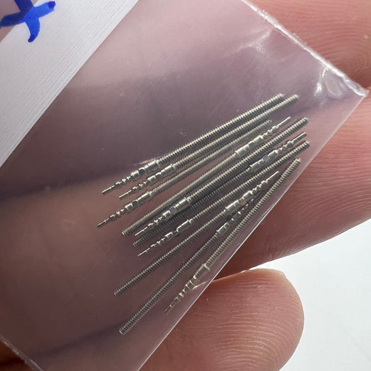 1. Set of 10 Hattori Epson watch winding stems for PC32 and PC22 movements, compatible with various watches.