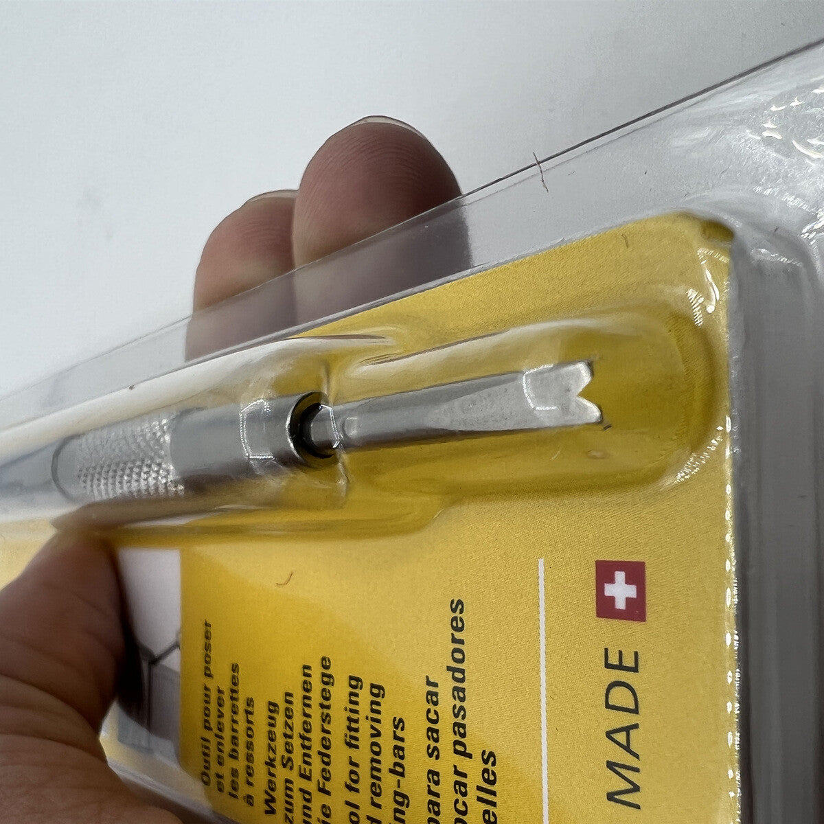 Bergeon 6767-S spring bar tool for precise watch bracelet fitting and removal by Bergeon.