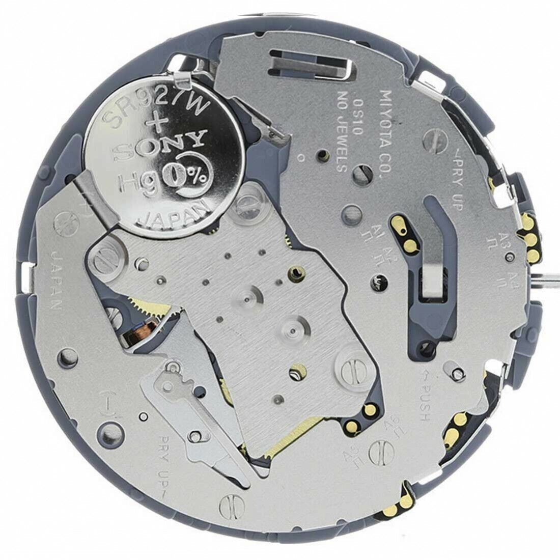 Miyota OS10 Movement Date at 3 Quartz Japan Movement
