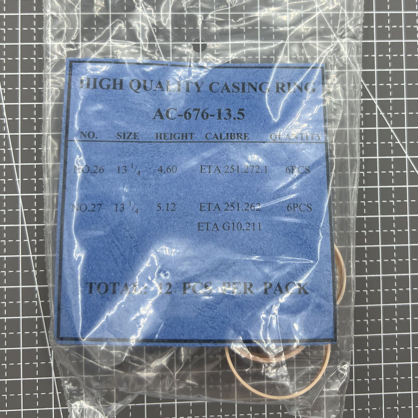 12 STÜCK 2 Ligne Größen Uhrwerkgehäuse Abstandshalter Gehäuseringhalter #AC-676-13.5