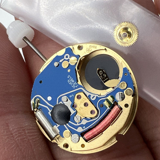 ETA 956.412 Swiss quartz watch movement with 3 hands and date at 6 o?clock for precise timekeeping