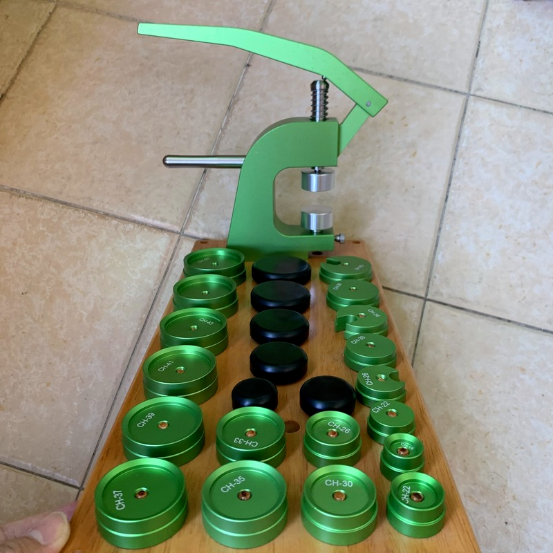 5500 Replacement Pressing Dies Set, ideal for precise watch case back fitting and repair.