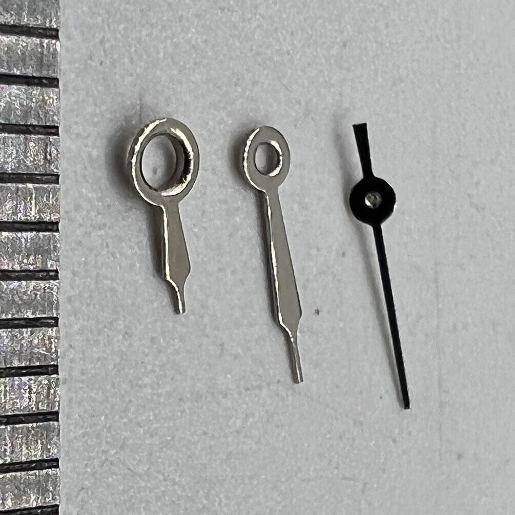 Jeu d'aiguilles de montre argentées pour mouvement Miyota 2035, longueurs 7 mm/6 mm/5 mm, n° 1229