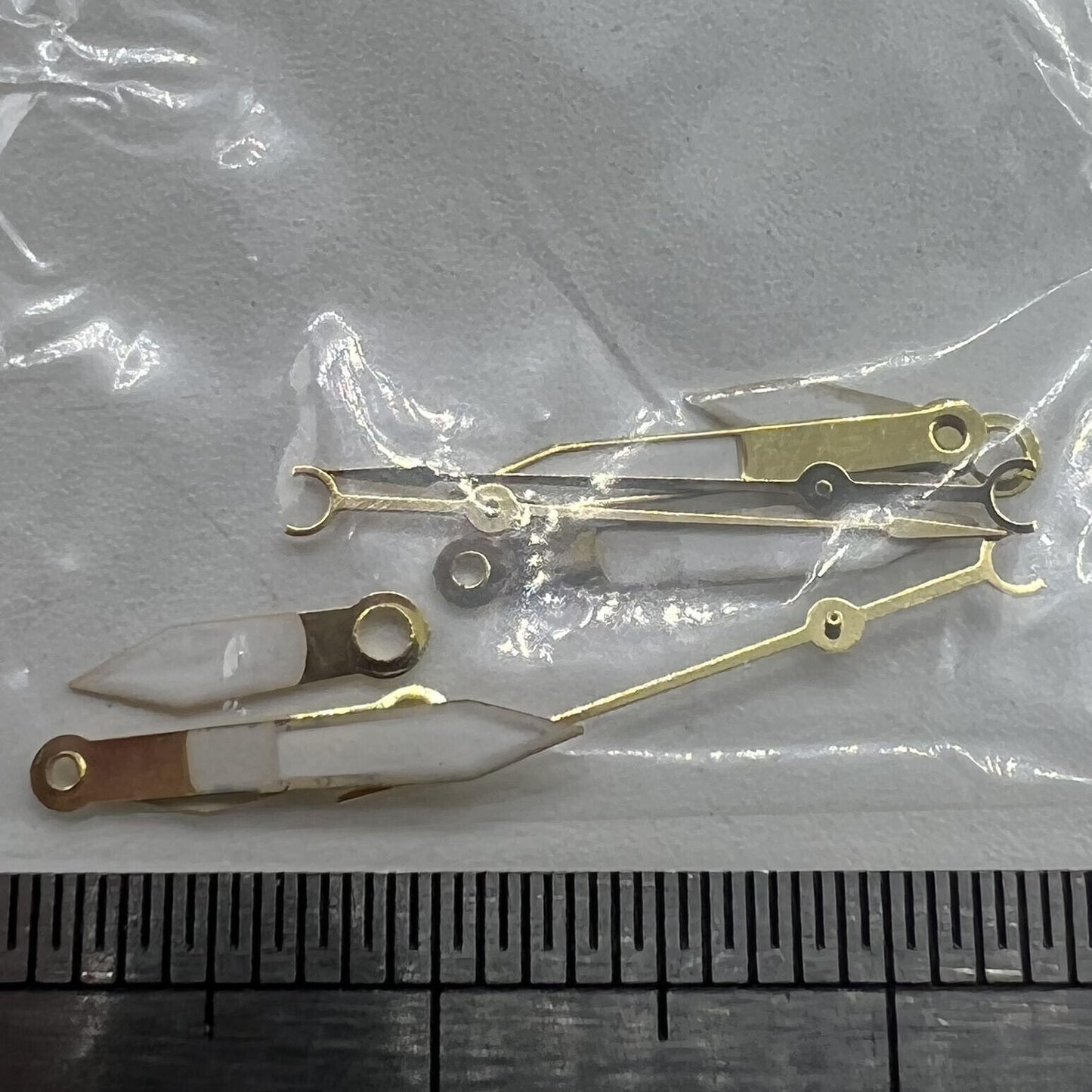 Aiguilles de montre 12 mm, garniture dorée, luminescentes vertes, pour mouvement à quartz Hattori Epson PC32