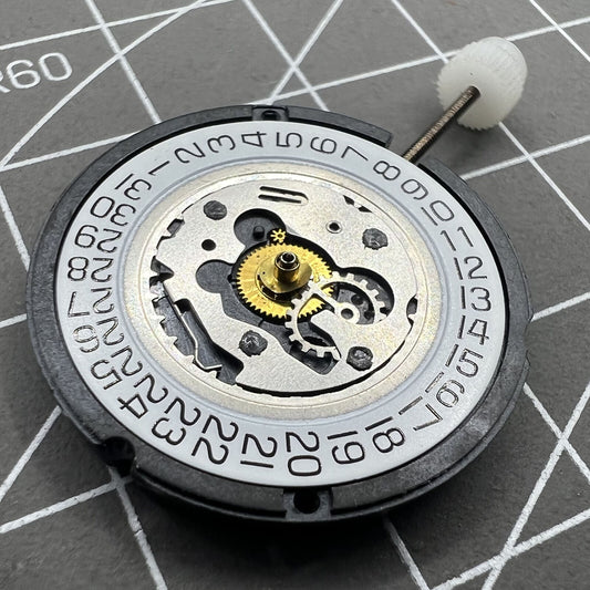 ETA804.114 watch with quartz movement and single calendar date at 3 o?clock by ETA