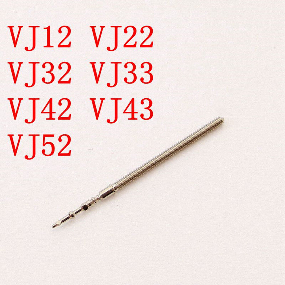 High-quality watch winding stems compatible with VJ12, VJ32, VJ42, VJ52, VJ22, VJ33, VJ43 models for watch repairs.