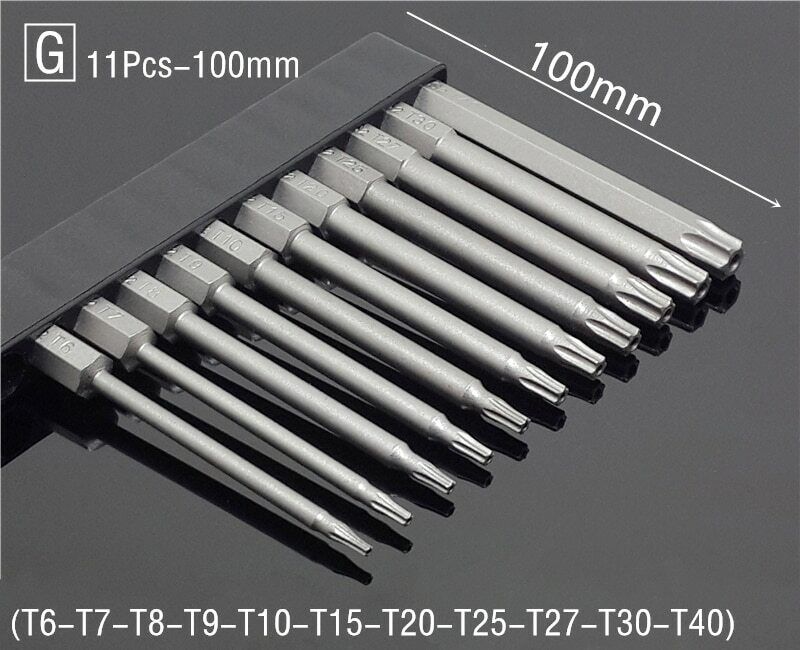50/75/100/150mm Security Tamper Proof Magnetic Screwdriver Set Drill Bit Screw