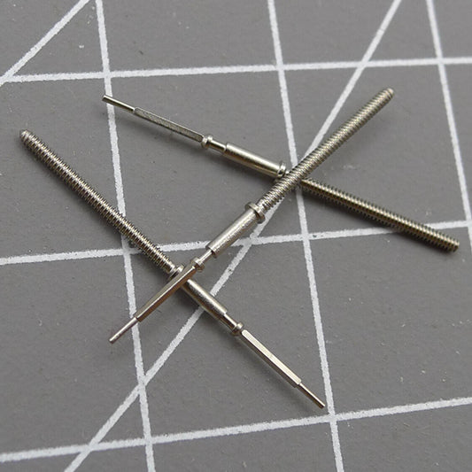 Watch winding stem for Swiss Ronda Z50 Z60 movement, durable and precise replacement part.