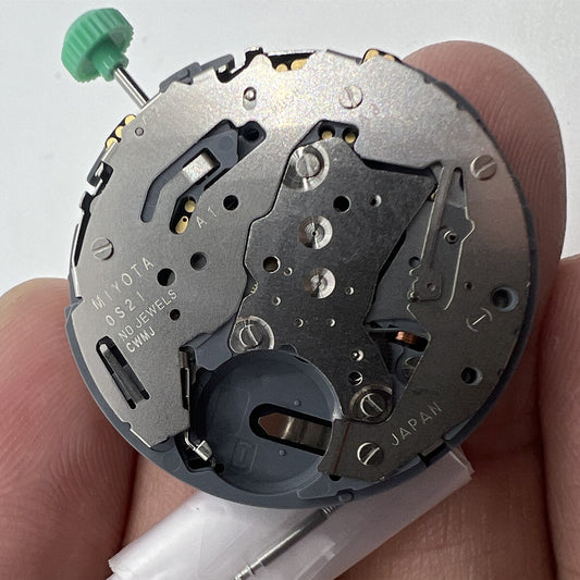 Japan Made OS21 MIYOTA quartz watch movement, precision replacement for repair and maintenance.