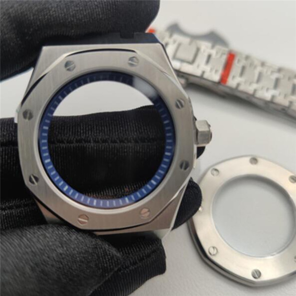 42MM 316L Edelstahl Uhrengehäuse Armband Lünette für NH35/NH36/4R35 Uhrwerk