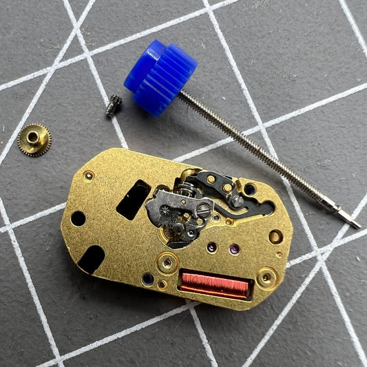 ETA 280.002 Swiss quartz watch movement with 2 hands, precise and reliable for watch repairs.