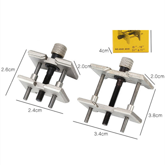 Alloy plastic clamp for watch movement, reversible design, extensible holder by China Made.