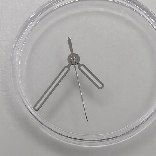 Green luminous watch hands set for NH35 and NH36 movements by MYT8215, ideal for precise timekeeping.