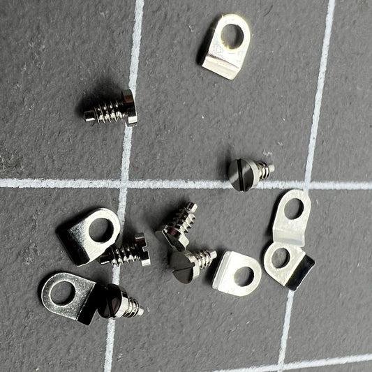 Silver casing clamp with screws for Seagull ST3600 ETA6497 watch movement installation and secure fit.