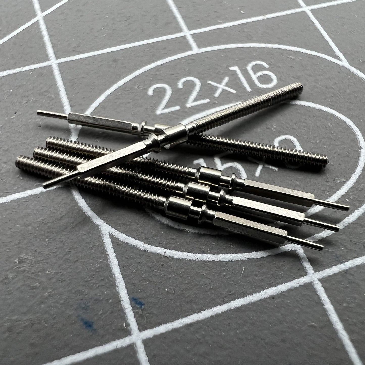 5 PIECES Watch Winding Stems Spare Parts Fit for ST2555 Movement