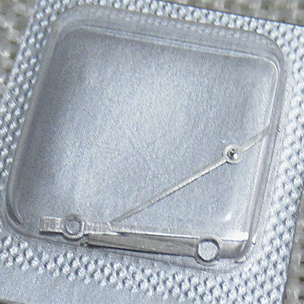 Silver finish watch hands set for 3135 movement, including hour, minute, and second hands by Generic for precision timekeeping.