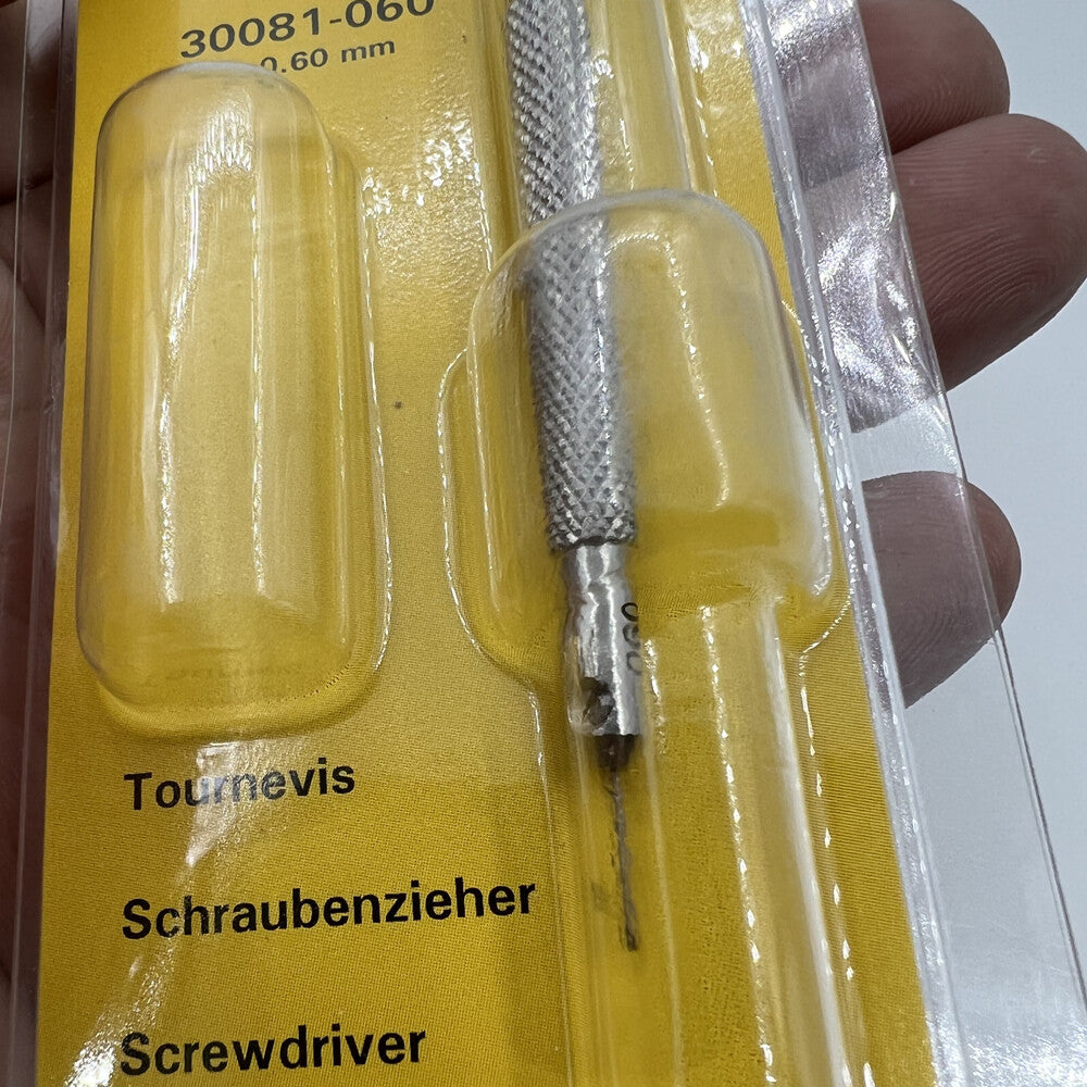 Bergeon 30081-060 ergonomic 0.60mm screwdriver for precise watch repair and adjustments