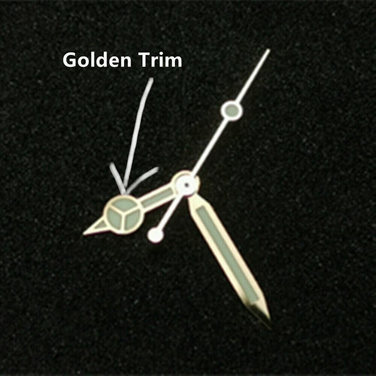 BGW-9 luminous blue and green watch hands set for SKX/SBBN NH35A/NH36A, enhancing visibility and style.