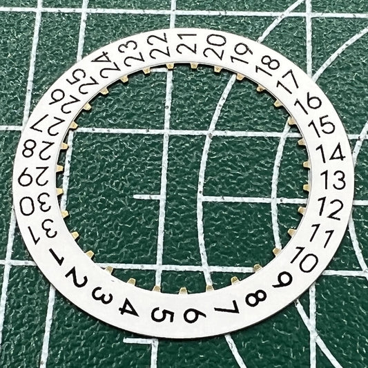 OM Font Date Disk showing date wheel at 3 o'clock for ETA 2824 watch movement, wholesale lot