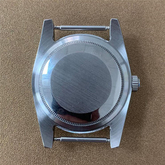 36MM stainless steel watch case with sapphire glass, compatible with NH35/NH36/4R automatic movements.