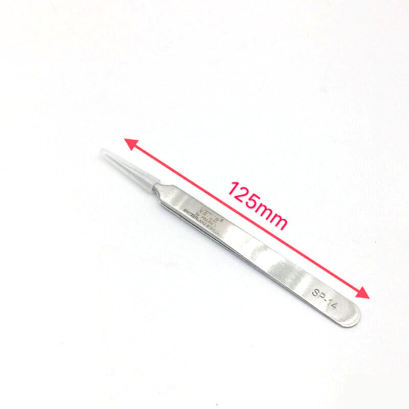 VETUS SP Series model 7024 stainless steel non-magnetic tweezers for precise watch accessory repairs.