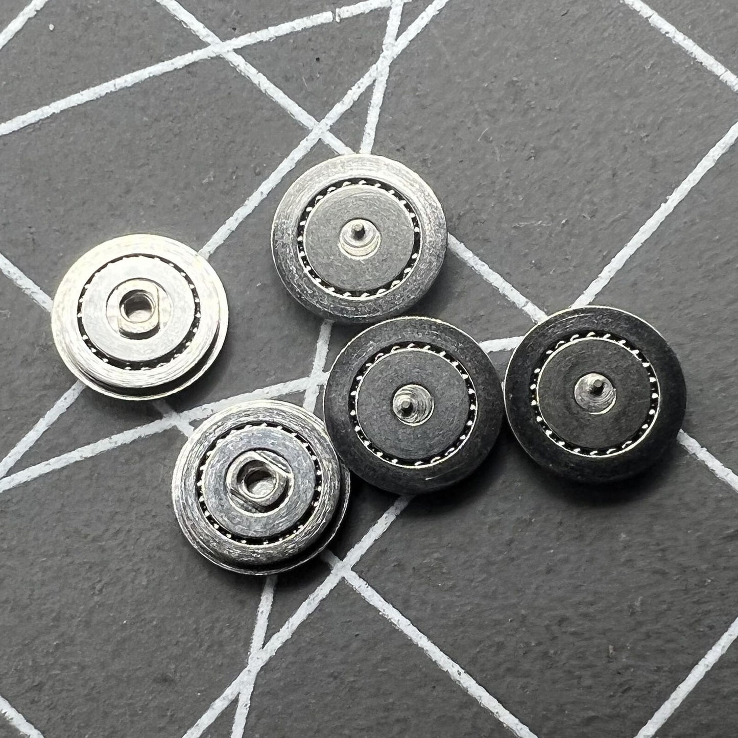 Close-up of Ball Bearing Replacement for 46941 46943 watch movements ? precise spare part.