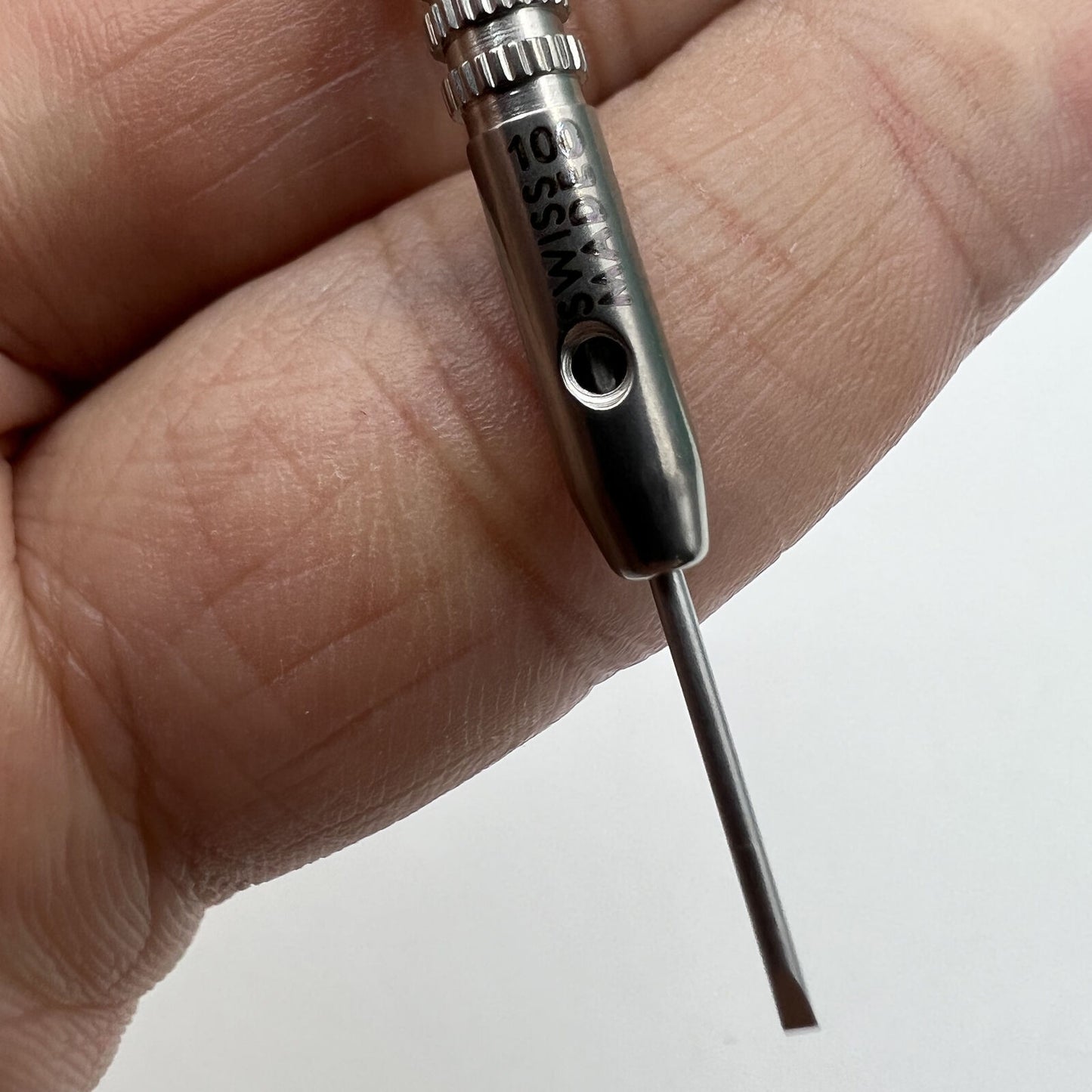 Horotec MSA01.218-100 Uhrmacher-Schraubendreher, 1,00 mm, Schwarz