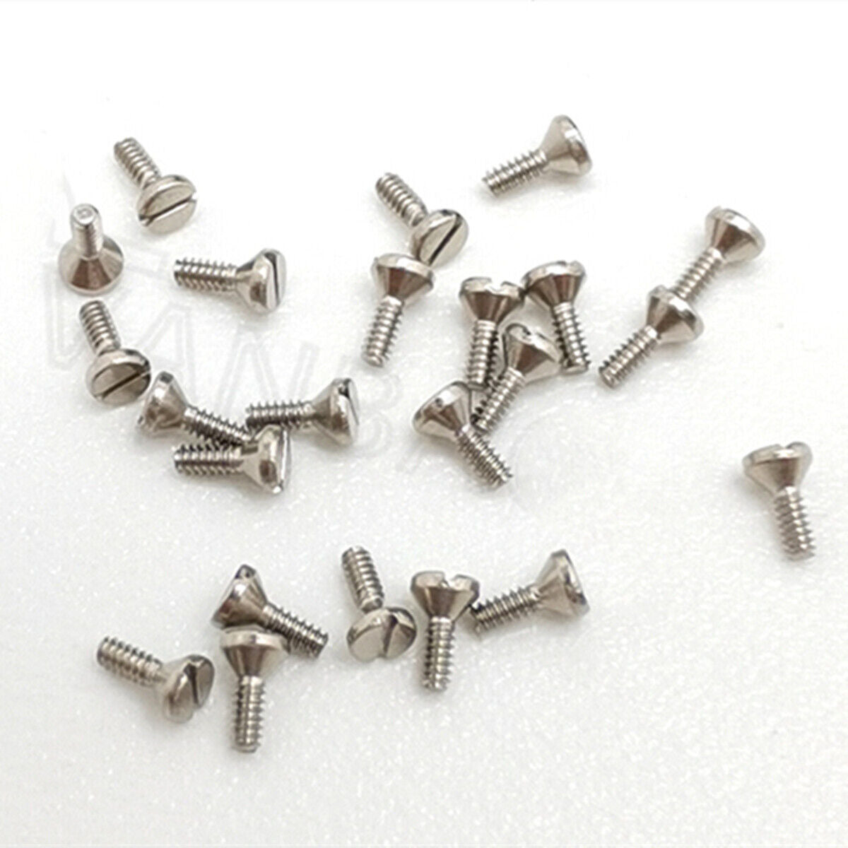 Watch case cushion mount screws for Miyota 8215 8200 movement, durable replacement parts.