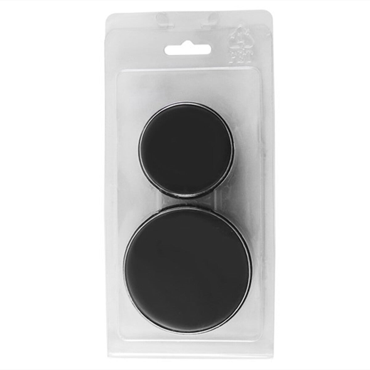 Set of 2 leather watch movement cushions, large and small, for secure watch repair.