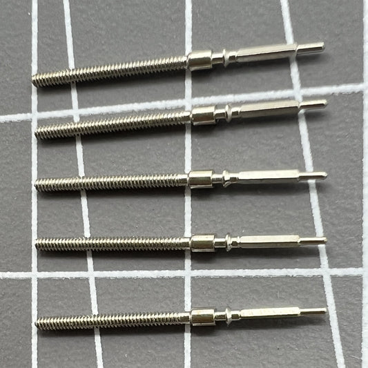 1. Set of 5 winding stems for 6309 movement, essential watch repair spare parts.
