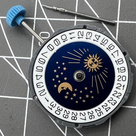 MIYOTA 6M95 quartz watch movement with multifunctional features, Japan made precision by Miyota.