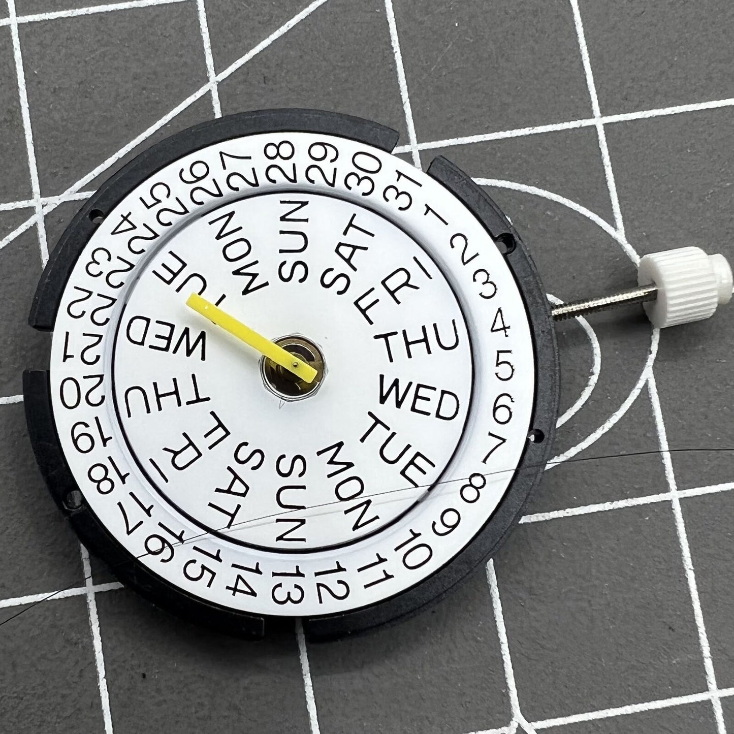 ISA317 Uhr Quarzwerk 3 Zeiger Doppelkalender
