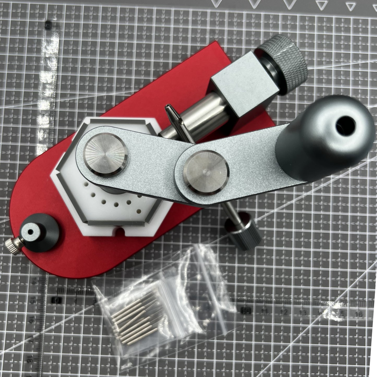 Red Swivel Tool for Removing Watch Band Screw Bracelet Link Pin 0.6mm-1.6mm