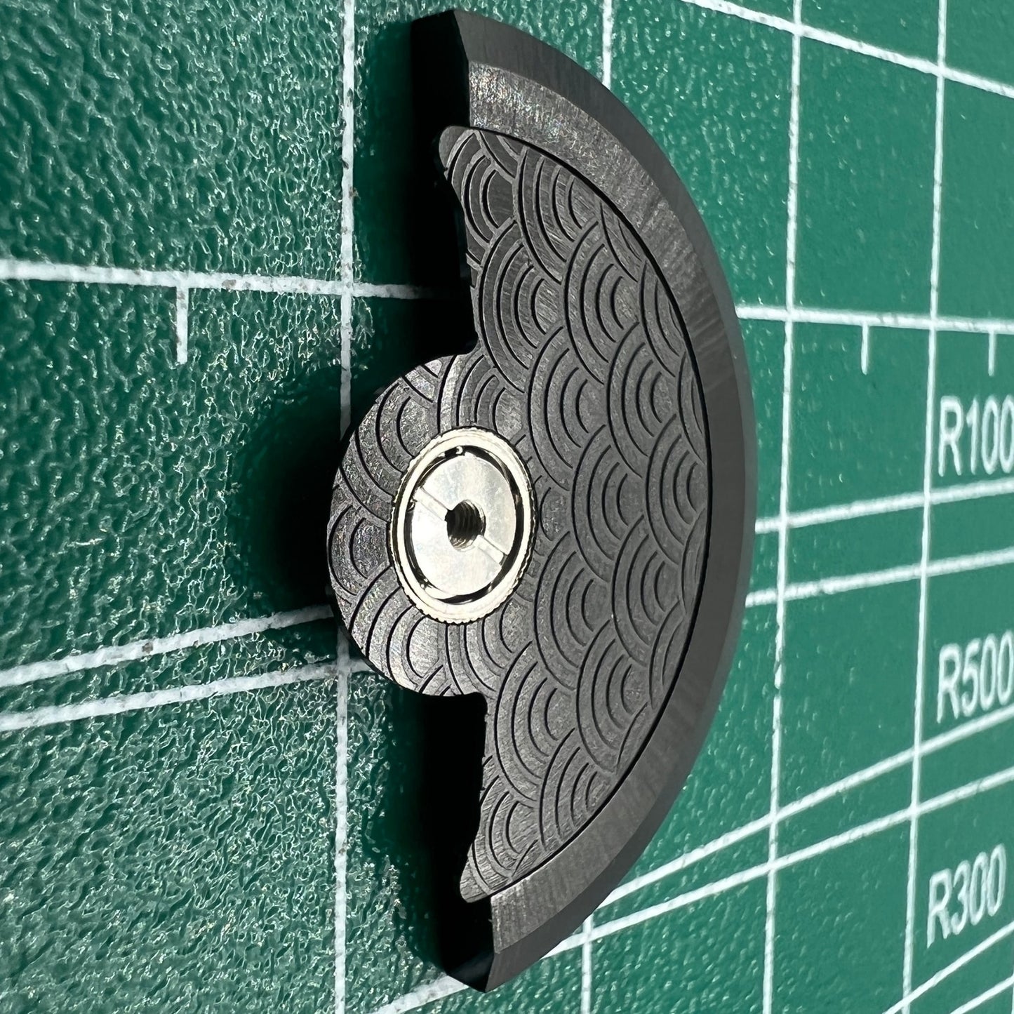 Schwarzes, wellenförmiges Rotor-Schwinggewicht für Miyota NH35 NH36-Uhrwerk