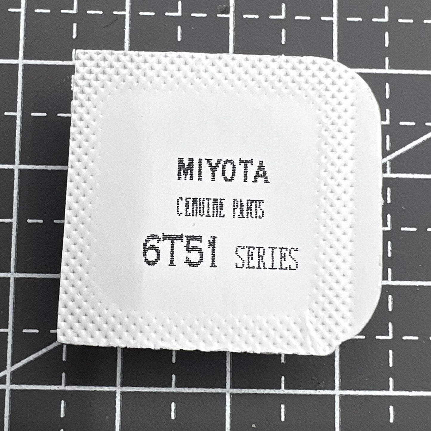 Balancier complet argenté avec attelle pour mouvement Miyota 6T51