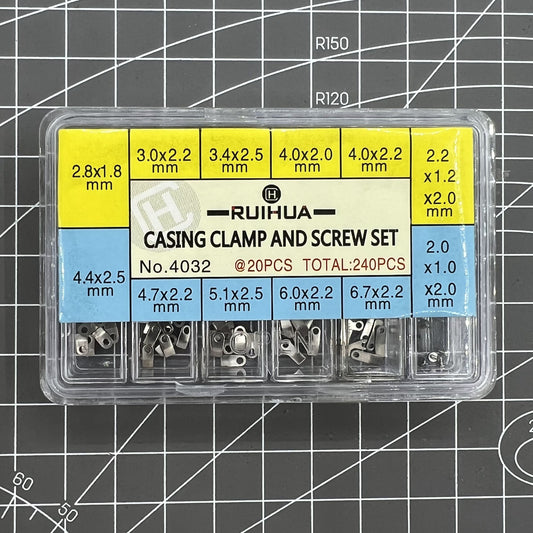 Watch movement casing clamp securing screw washer compatible with ETA 2824 2834