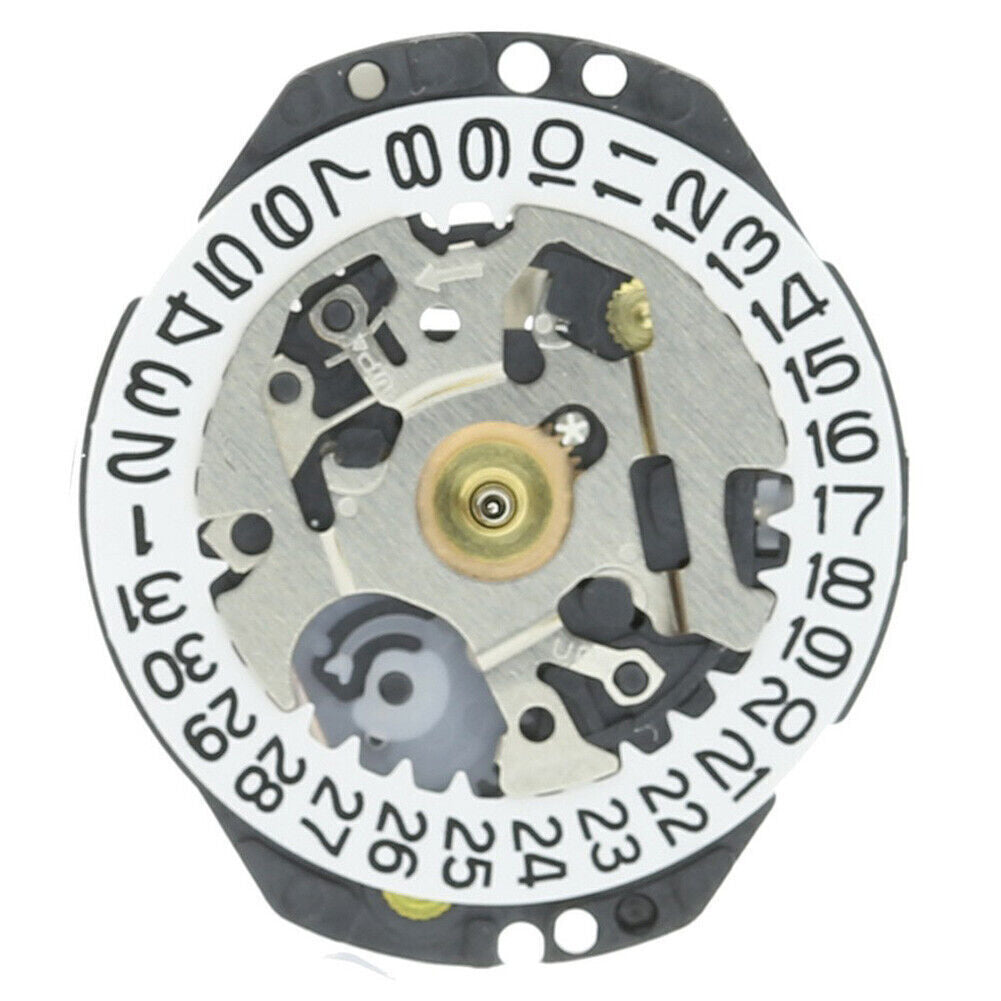 Hattori Epson TMI VX82 VX82E Watch Quartz Movement Date At 3/6 Japan Made