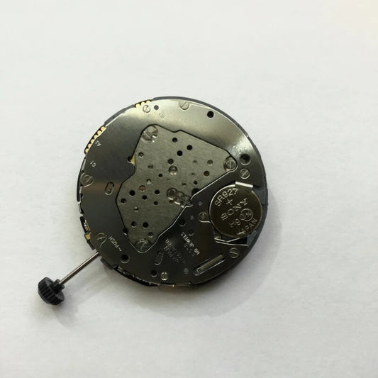 New Japan MIYOTA 6S10 quartz watch movement with black disk date display at 3 o'clock slot.