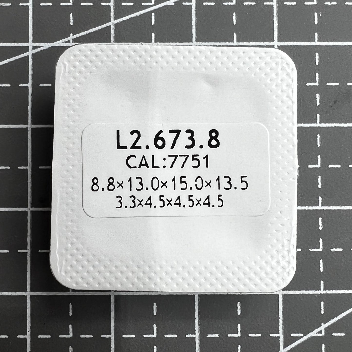 Blue polished watch hands with no lume for ETA 7750 7751 movement, ideal for precise watch repairs.