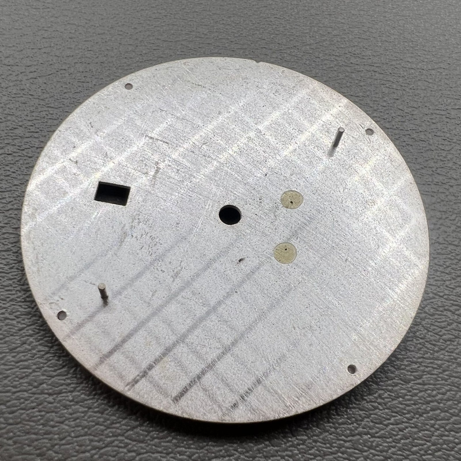 36mm light brown vintage watch dial, no lume, designed for NH35 movement in custom builds.