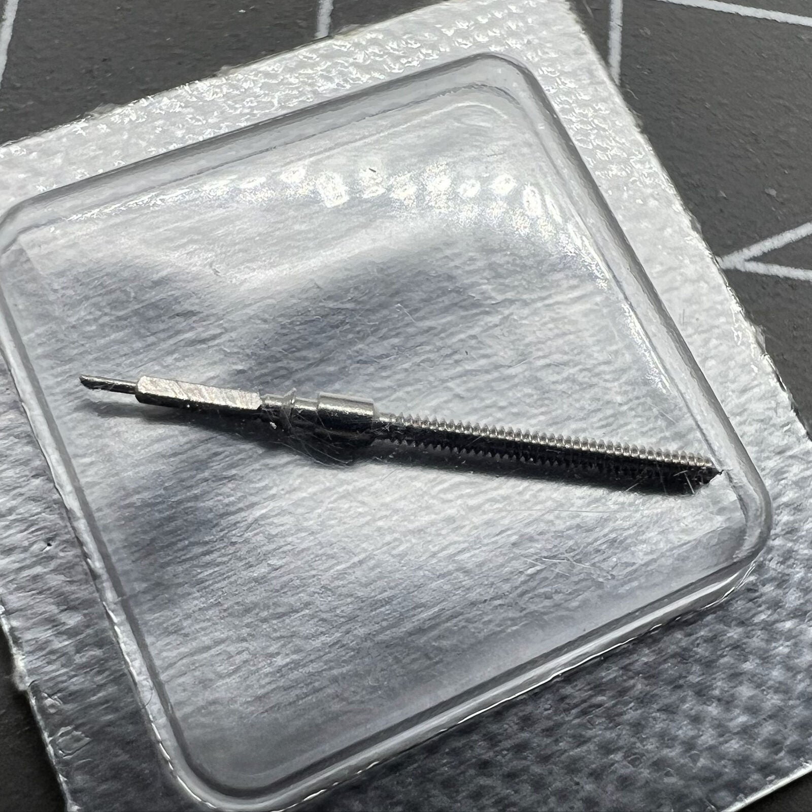 Original Swiss Made watch stem for ETA C01.211 movement, precise replacement by brand #4107.