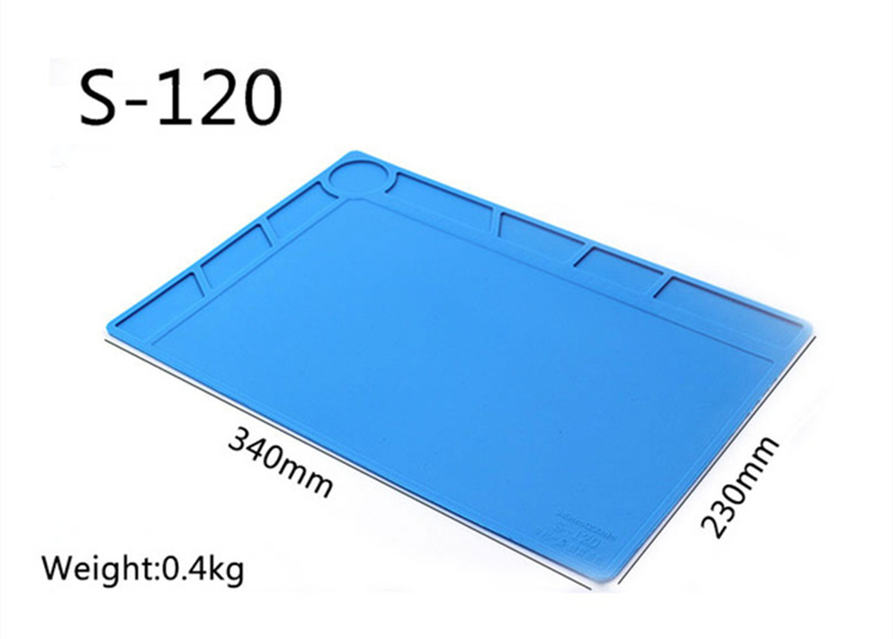 Heat-Resistant Soldering Station Silicon Soldering Mat Work Pad Desk Platform
