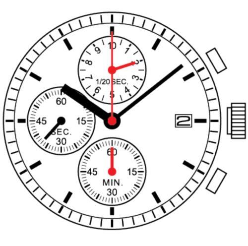 Hattori Epson VS76A solar watch movement, Japan-made, precise timekeeping for watch accessories